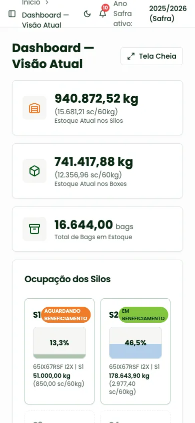 FBV Sementes — No celular