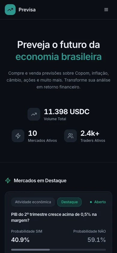 Previsa — No celular